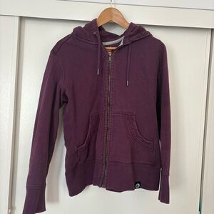 American Giant Women's Classic Deep Plum Zip Hoodie